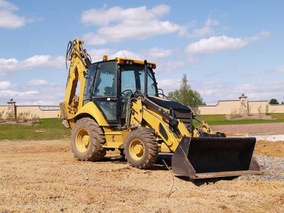 Tractor With Loader And Backhoe