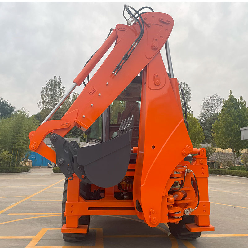 Small Front End Loader With Backhoe