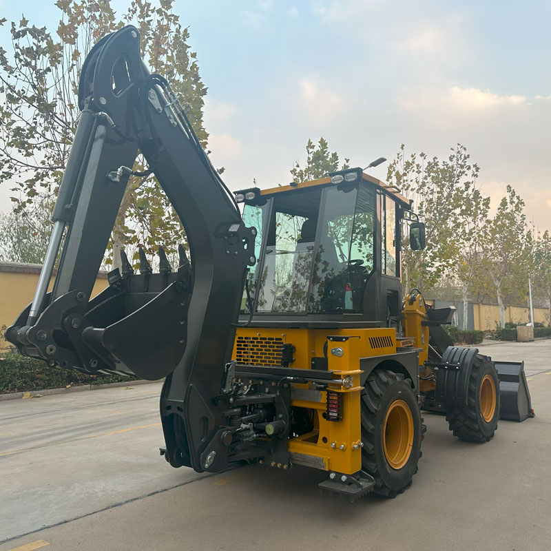 جرافة ذات جرافة خلفية وحفارة