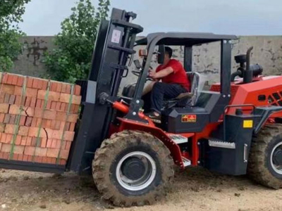 Rough Terrain Straight Mast Forklift